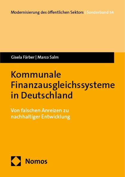 Cover: 9783756018727 | Kommunale Finanzausgleichssysteme in Deutschland | Färber (u. a.)