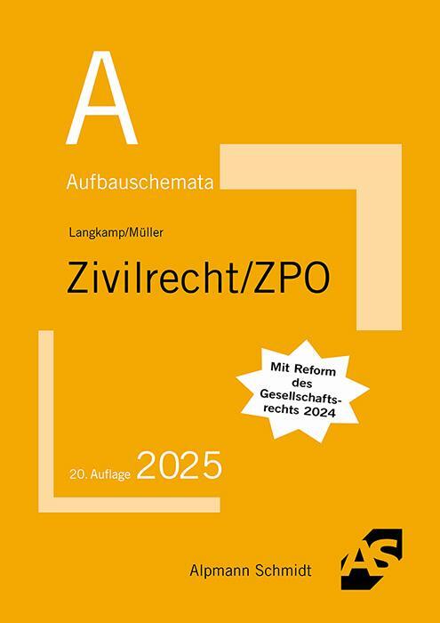 Cover: 9783867529341 | Aufbauschemata Zivilrecht / ZPO | Tobias Langkamp (u. a.) | Buch