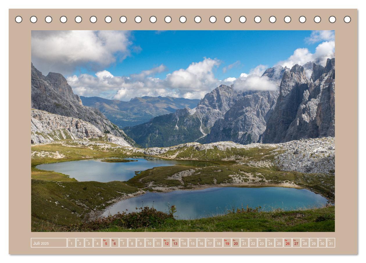 Bild: 9783383935770 | Südtiroler Dolomiten (Tischkalender 2025 DIN A5 quer), CALVENDO...