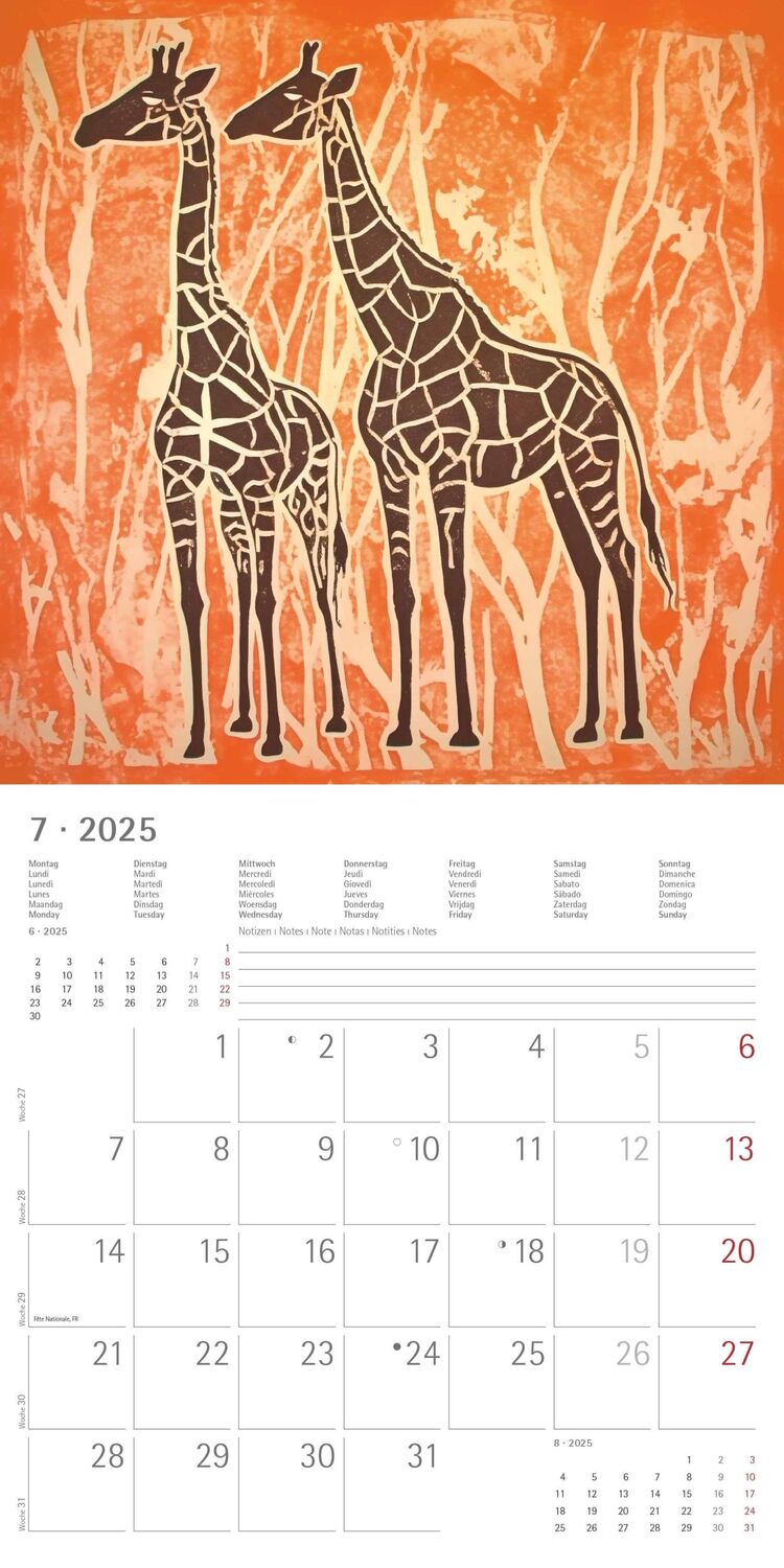 Bild: 4251732344344 | Tribal Art 2025 - Broschürenkalender 30x30 cm (30x60 geöffnet) -...