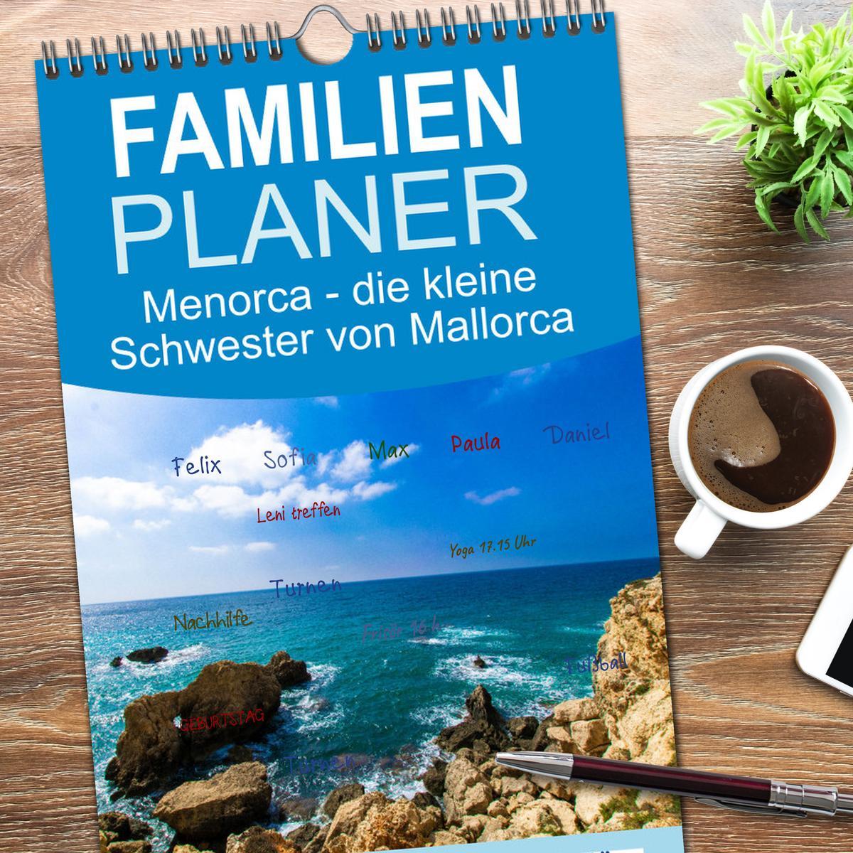 Bild: 9783457103845 | Familienplaner 2025 - Menorca - die kleine Schwester von Mallorca...