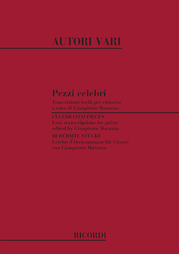 Cover: 9790041323312 | Pezzi Celebri | Partitur | Ricordi | EAN 9790041323312