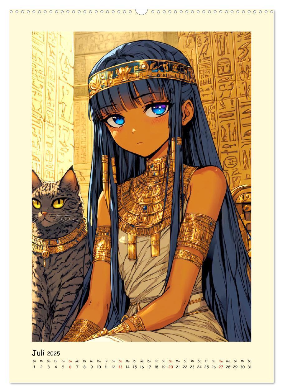 Bild: 9783457211427 | Im alten Ägypten. Manga-Mädchen im Pharaonenland (Wandkalender 2025...