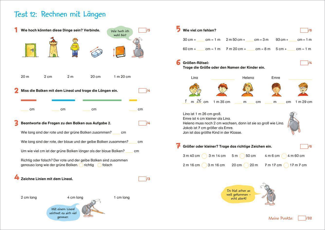 Bild: 9783788624972 | Fit für Mathe 2. Klasse. Mein Testheft | Julia Meyer (u. a.) | 48 S.