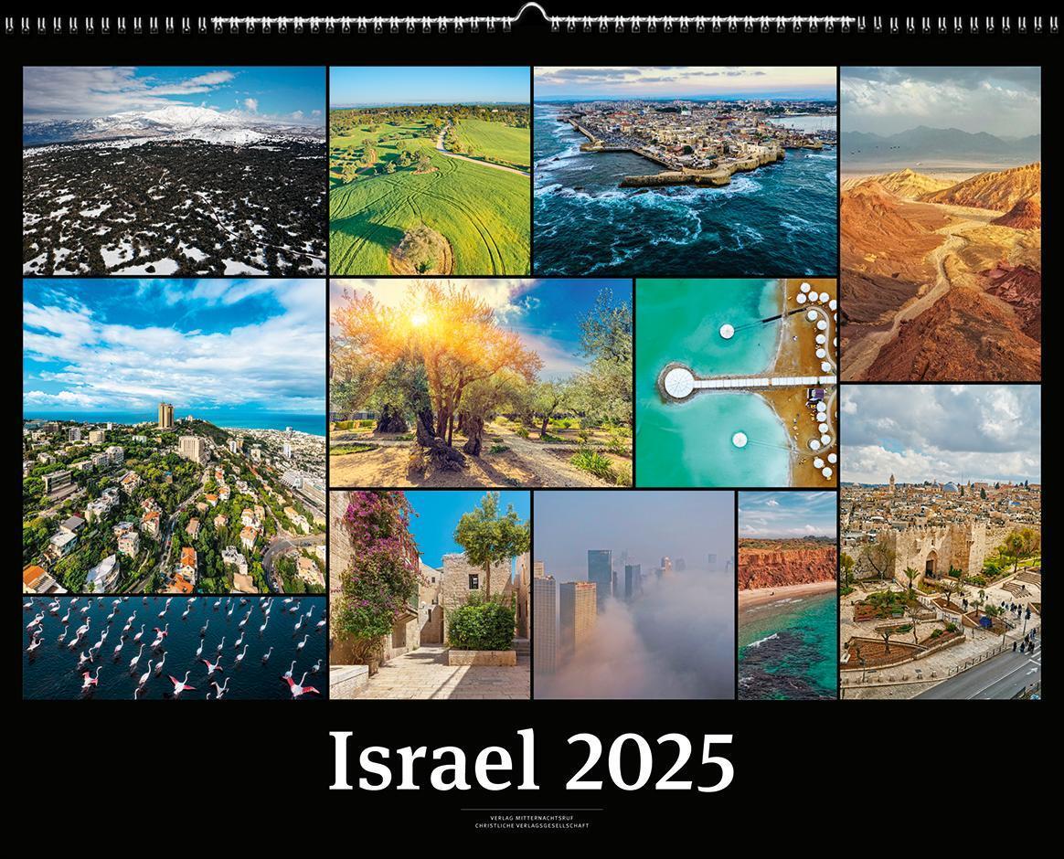 Cover: 9783863539597 | Israelkalender 2025 Black Version | Kalender | 13 S. | Deutsch | 2025