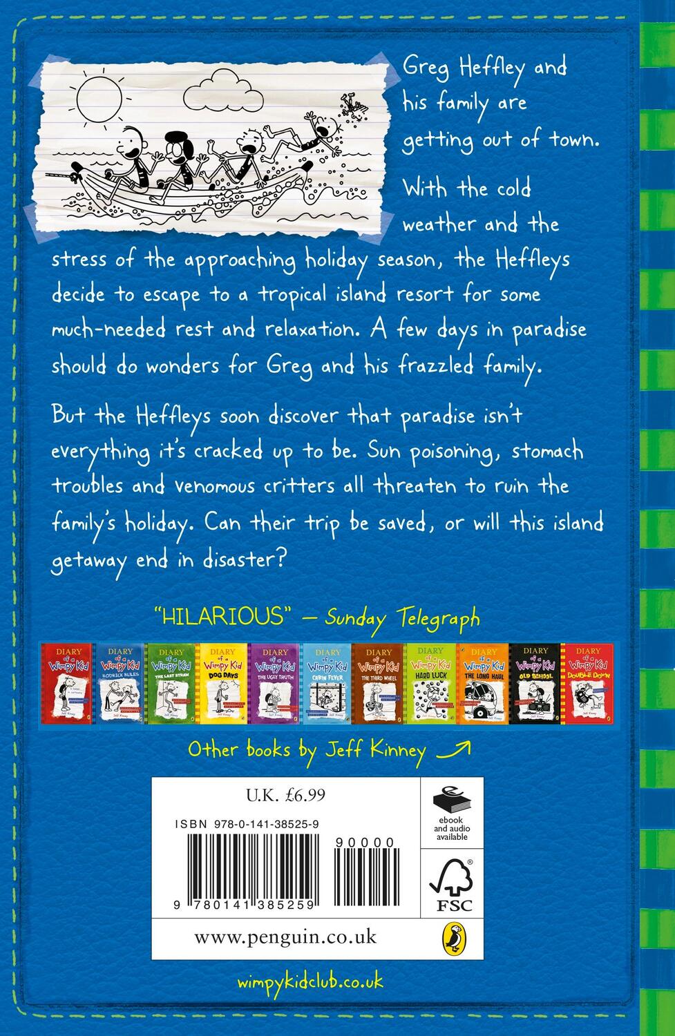 Rückseite: 9780141385259 | Diary of a Wimpy Kid 12: The Getaway | Jeff Kinney | Taschenbuch