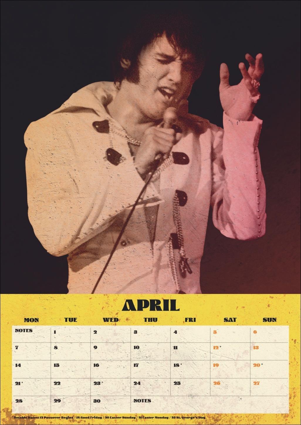 Bild: 9783840196720 | Elvis Posterkalender 2025 | Elvis | Kalender | Danilo | Spiralbindung