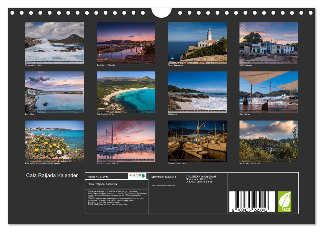 Bild: 9783435295043 | Cala Ratjada Kalender (Wandkalender 2025 DIN A4 quer), CALVENDO...