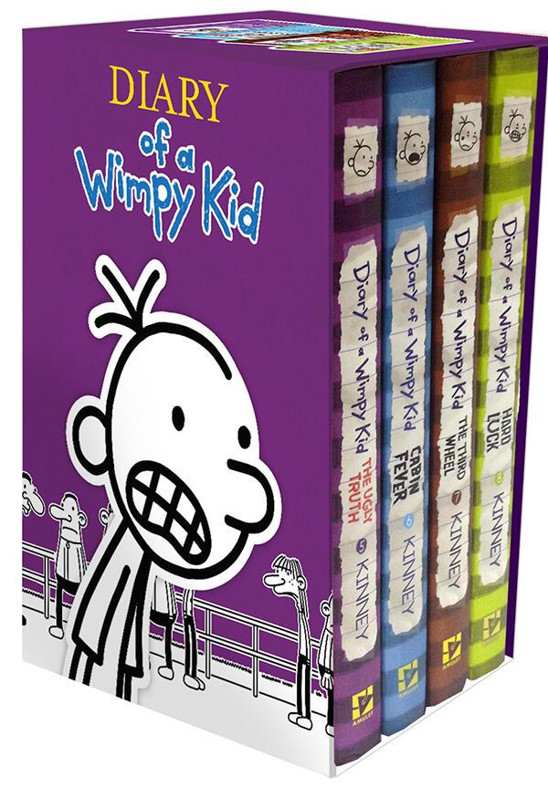 Cover: 9781419715082 | Diary of a Wimpy Kid Box of Books 5-8 Hardcover Gift Set | Jeff Kinney