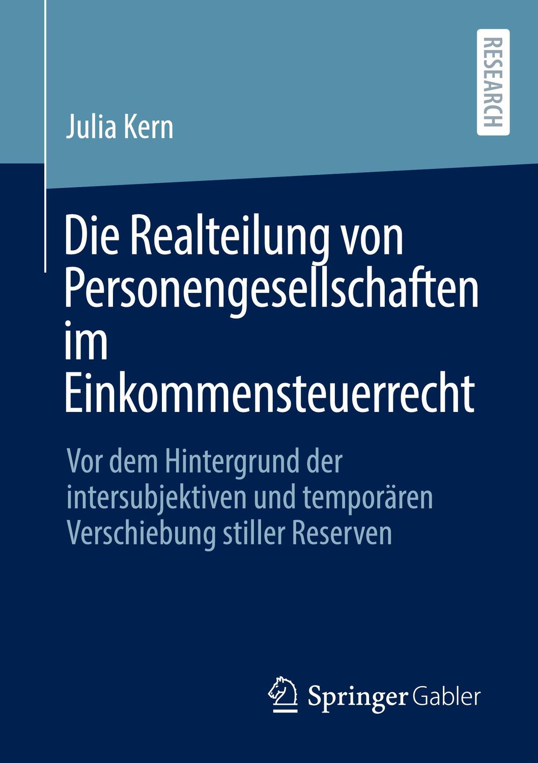 Cover: 9783658432218 | Die Realteilung von Personengesellschaften im Einkommensteuerrecht