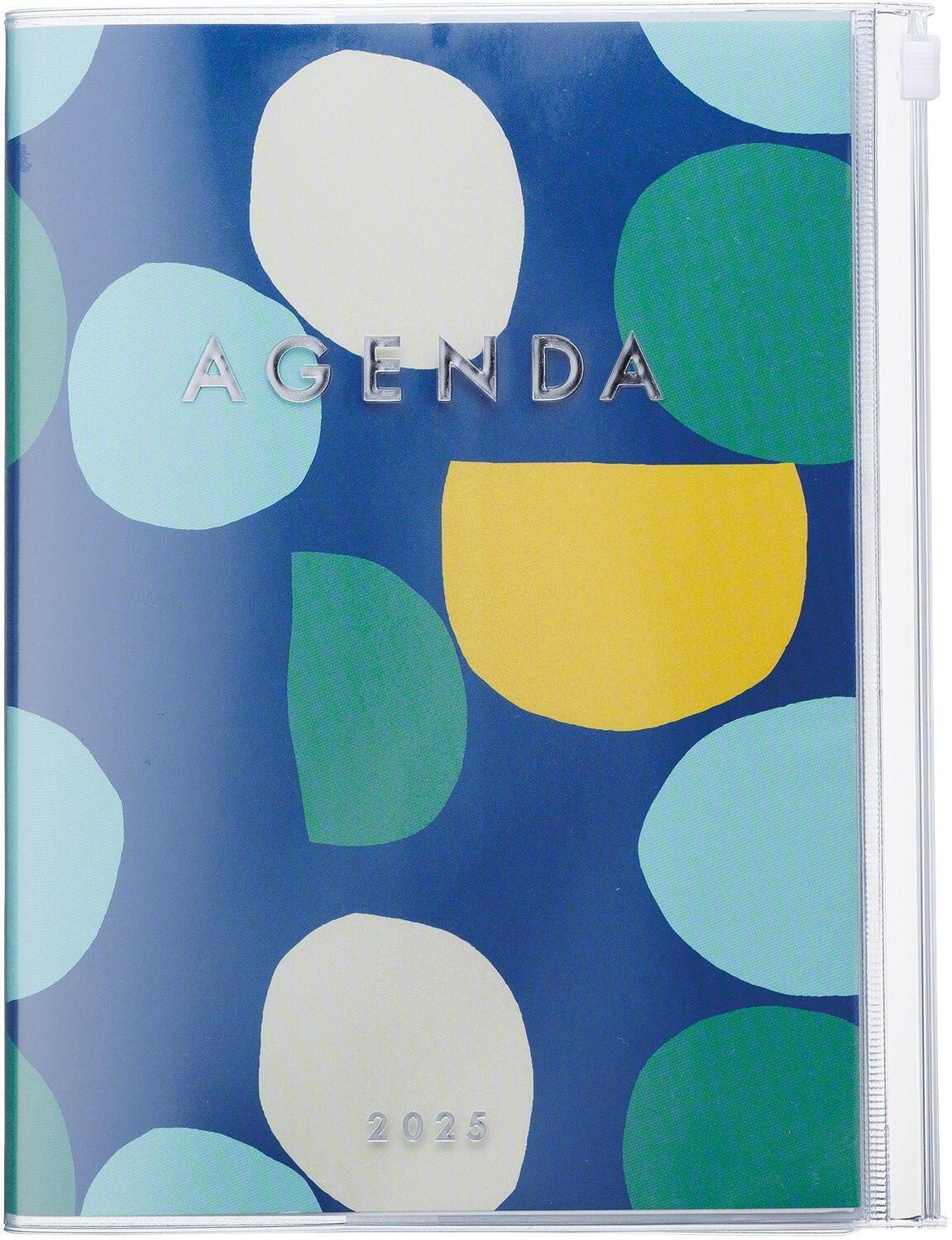 Cover: 4550045127980 | MARK'S 2024/2025 Taschenkalender A5 vertikal, Dots, Navy | MARK'S Inc.