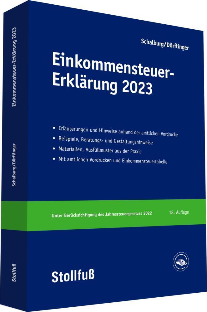 Cover: 9783083637233 | Einkommensteuer-Erklärung 2023 | Martin Schalburg (u. a.) | Buch