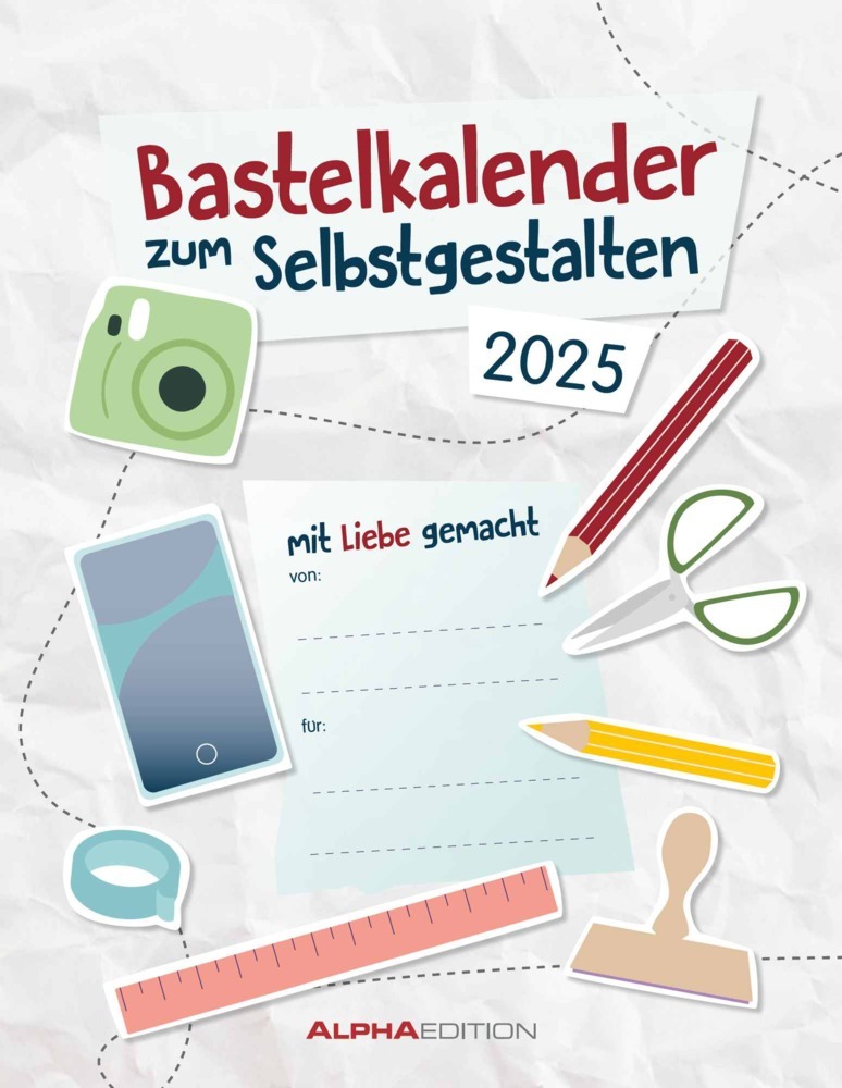 Cover: 4251732341886 | Alpha Edition - Do-it Yourself weiß 2025 Wandkalender, 24x31cm,...