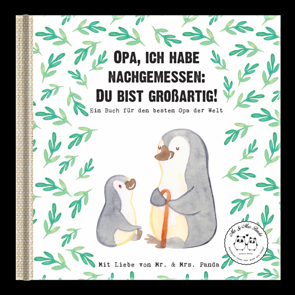 Cover: 9783947391097 | Opa, ich habe nachgemessen: Du bist großartig! | Panda (u. a.) | Buch