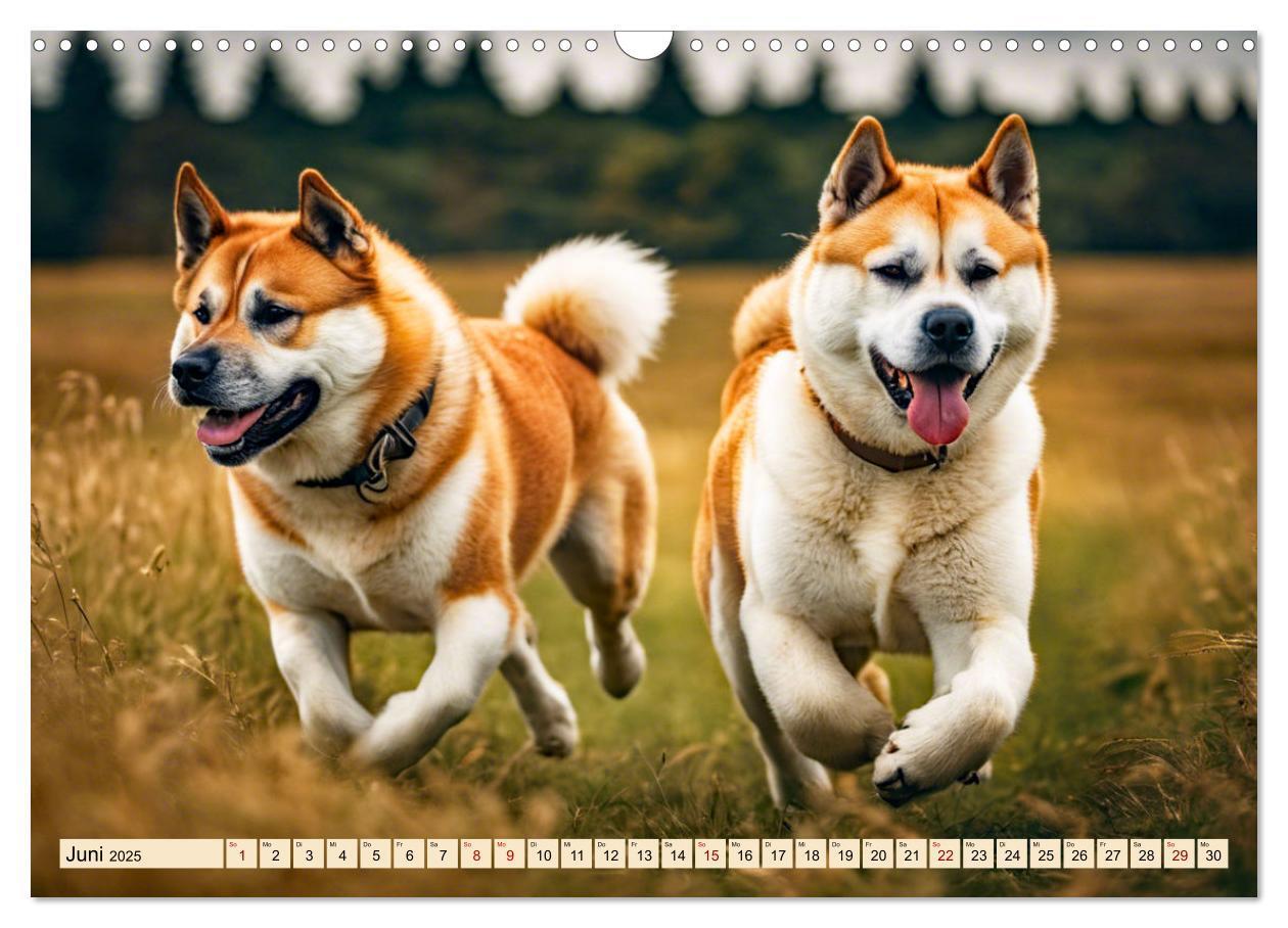 Bild: 9783457071663 | Akita Inu - Inbegriff der Treue (Wandkalender 2025 DIN A3 quer),...