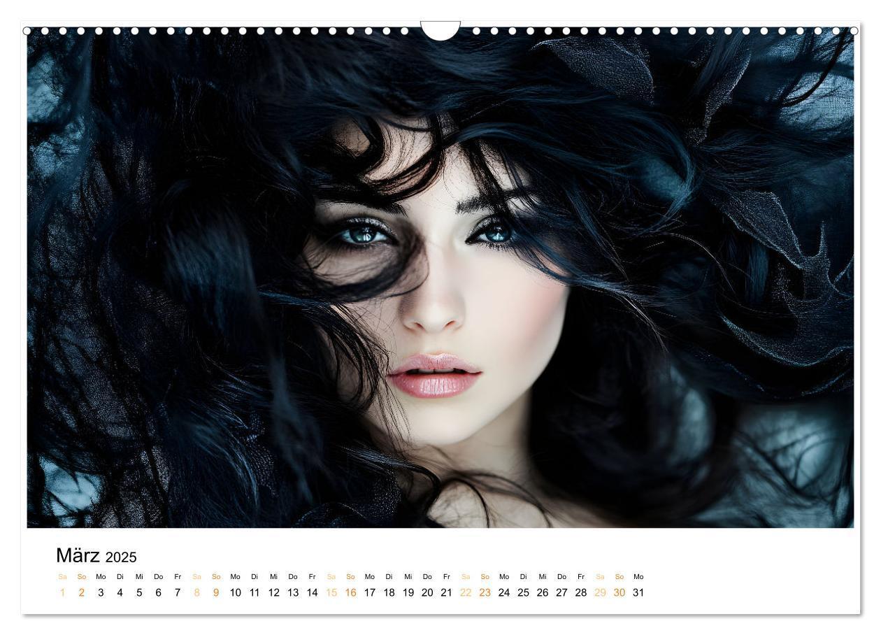 Bild: 9783457208724 | Magische Frauen Portraits (Wandkalender 2025 DIN A3 quer), CALVENDO...