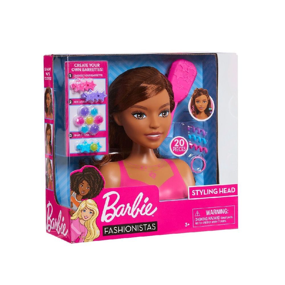 Bild: 886144625732 | Barbie Small Stylinghead - Braunes Haar | In Kartonage | JPL62570