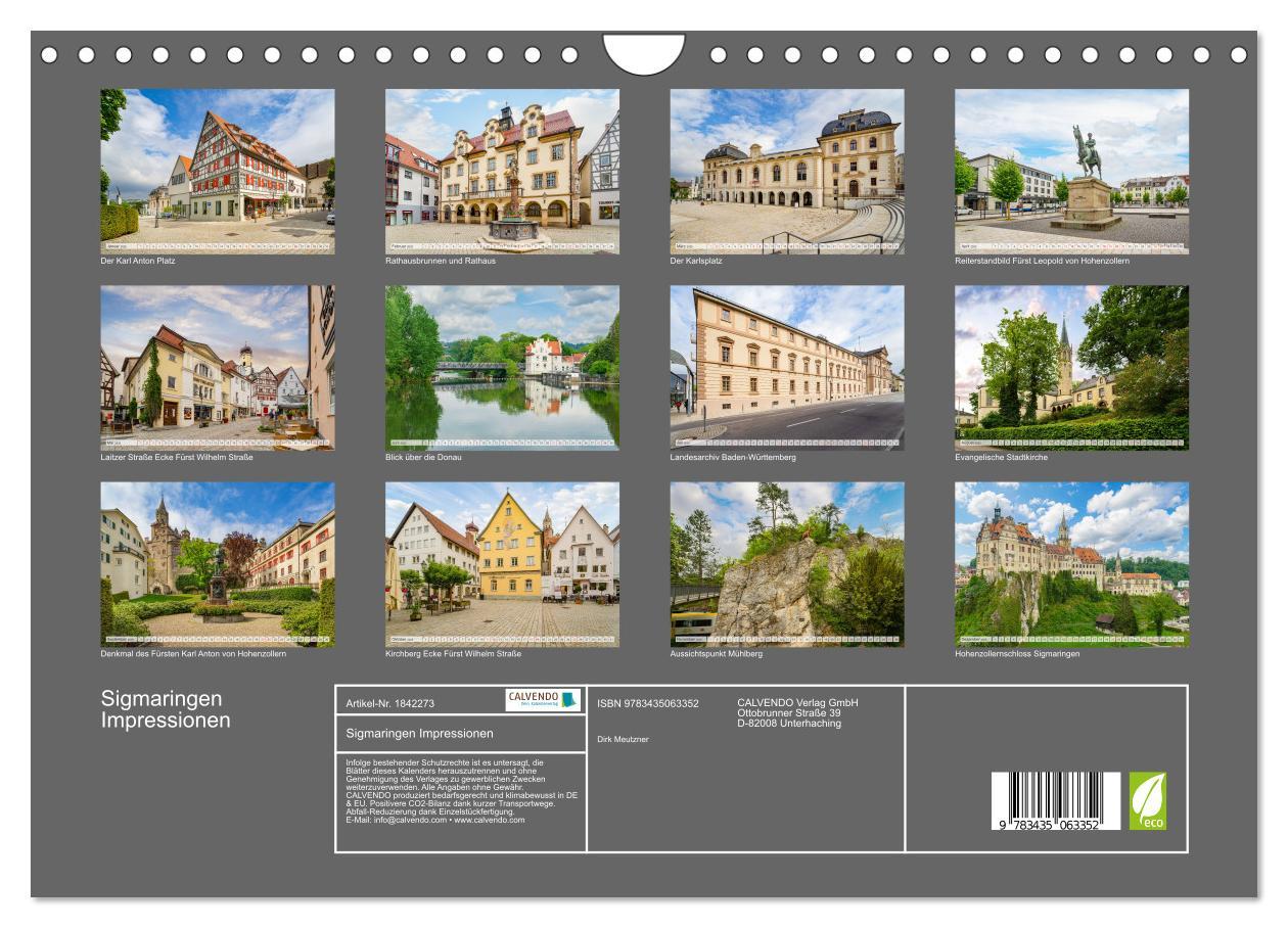 Bild: 9783435063352 | Sigmaringen Impressionen (Wandkalender 2025 DIN A4 quer), CALVENDO...