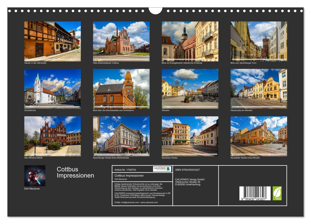 Bild: 9783435243327 | Cottbus Impressionen (Wandkalender 2025 DIN A3 quer), CALVENDO...