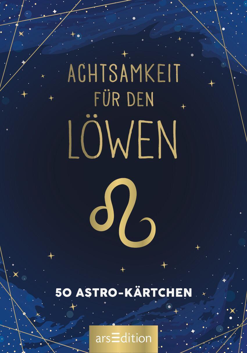 Bild: 9783845849690 | Achtsamkeit für den Löwen | 50 Astro-Kärtchen | Taschenbuch | 51 S.