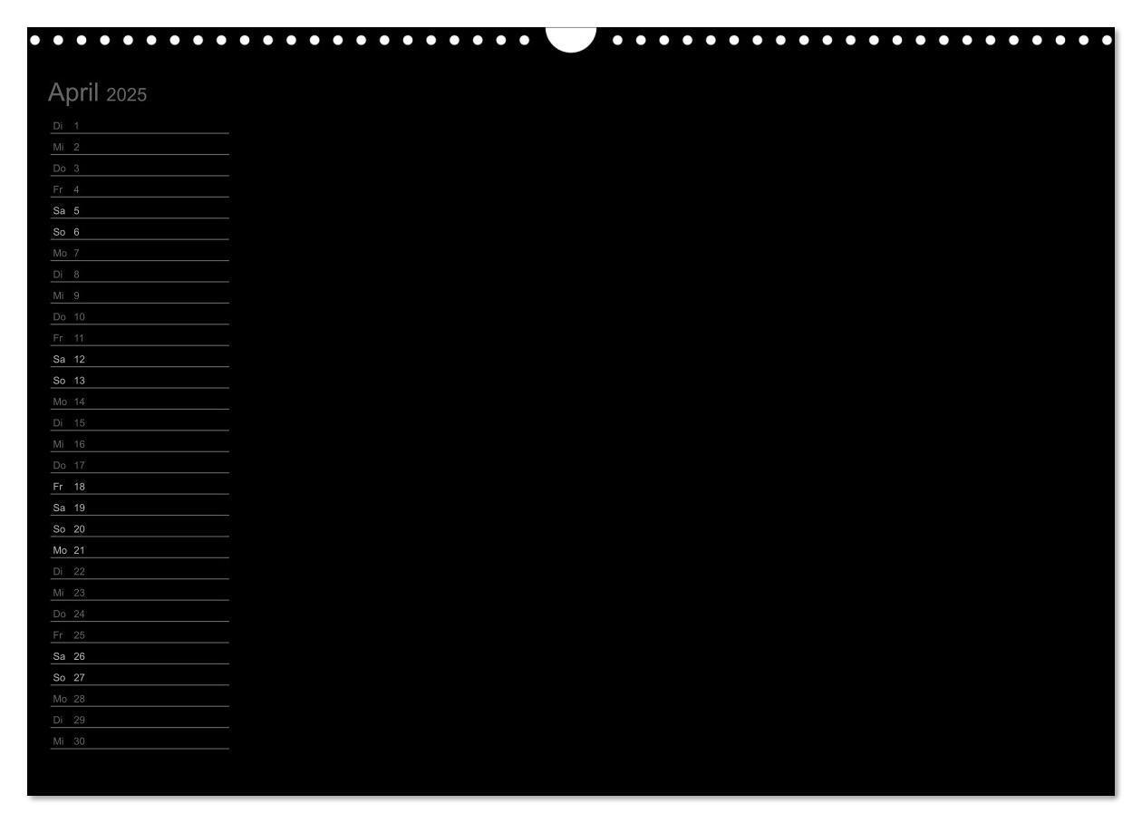 Bild: 9783435767236 | Bastel-Geburtstagskalender schwarz / Geburtstagskalender...