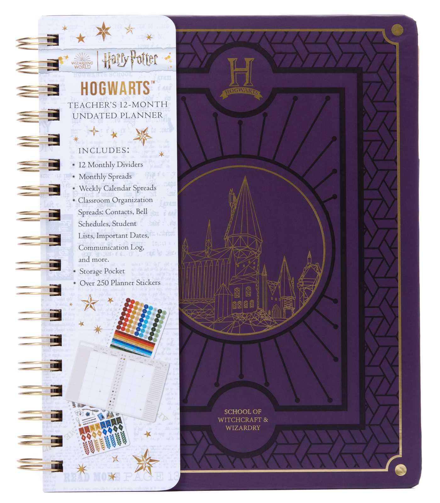 Cover: 9798886636154 | Harry Potter: Hogwarts Teacher's 12-Month Undated Planner | Insights