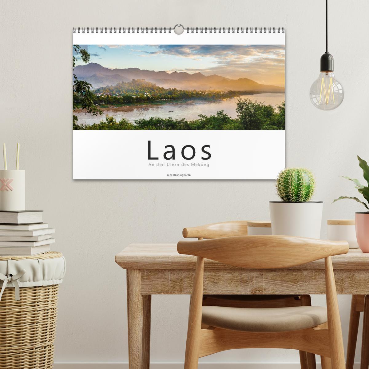 Bild: 9783435336784 | Laos - An den Ufern des Mekong (Wandkalender 2025 DIN A3 quer),...