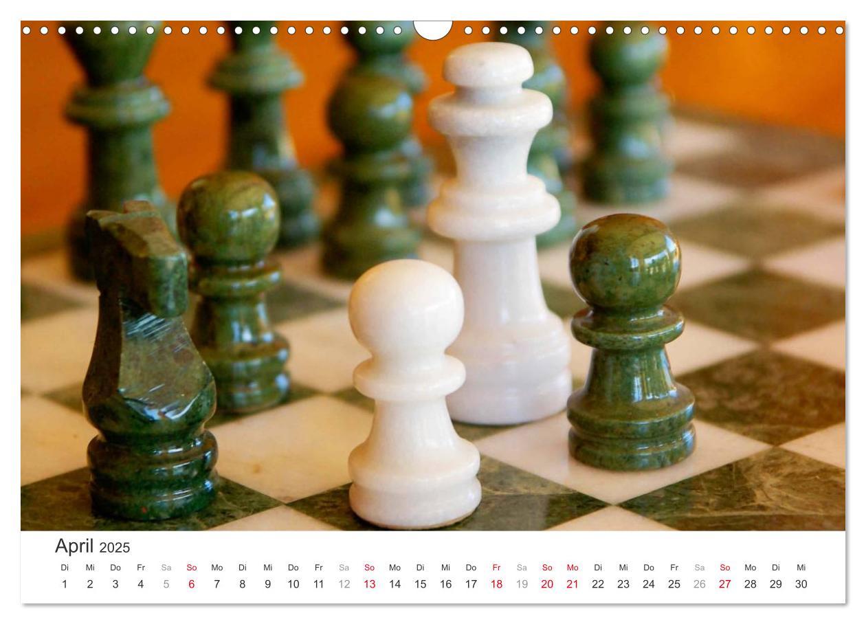 Bild: 9783435489350 | Schach 2025. Impressionen von Figuren und Spielen (Wandkalender...