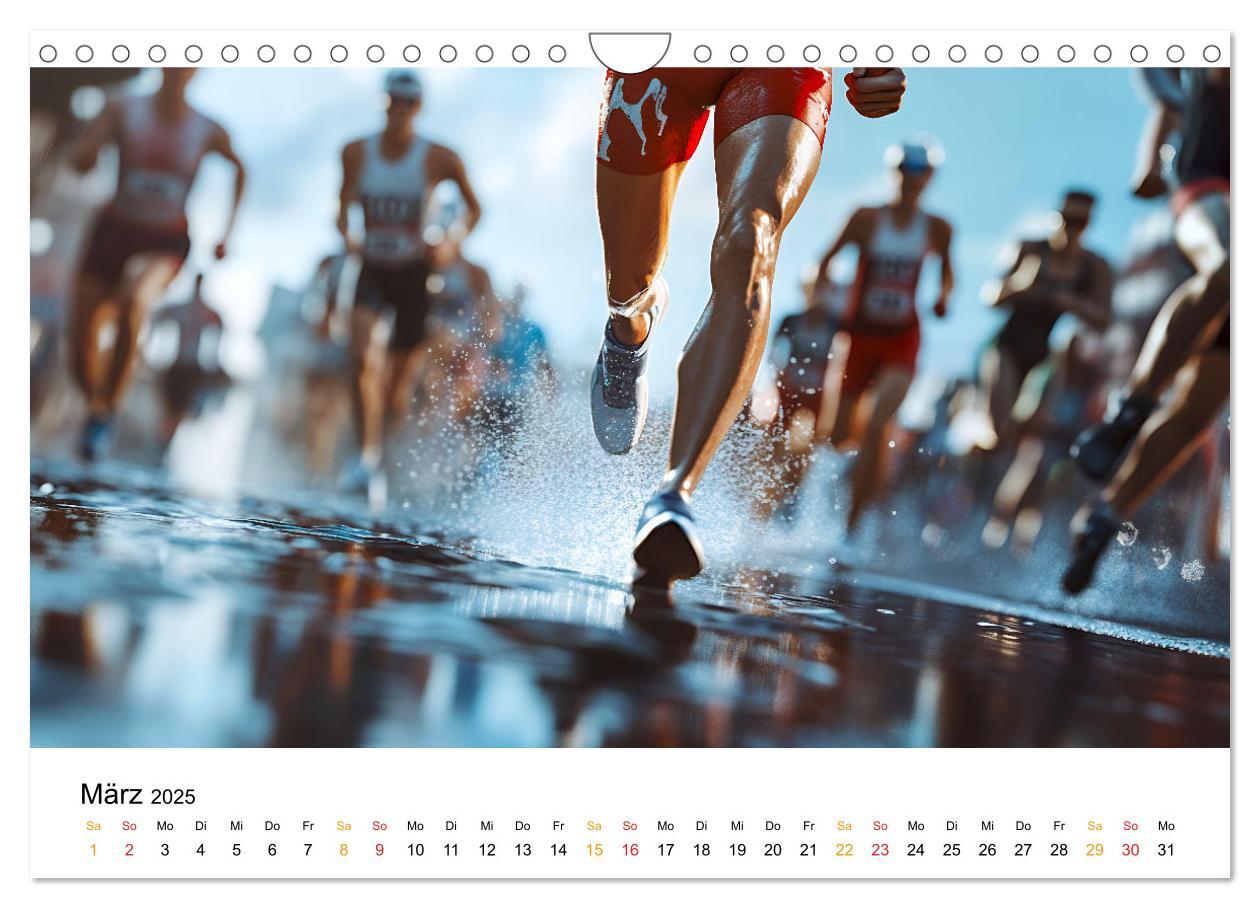 Bild: 9783457226377 | Triathlon Power (Wandkalender 2025 DIN A4 quer), CALVENDO...