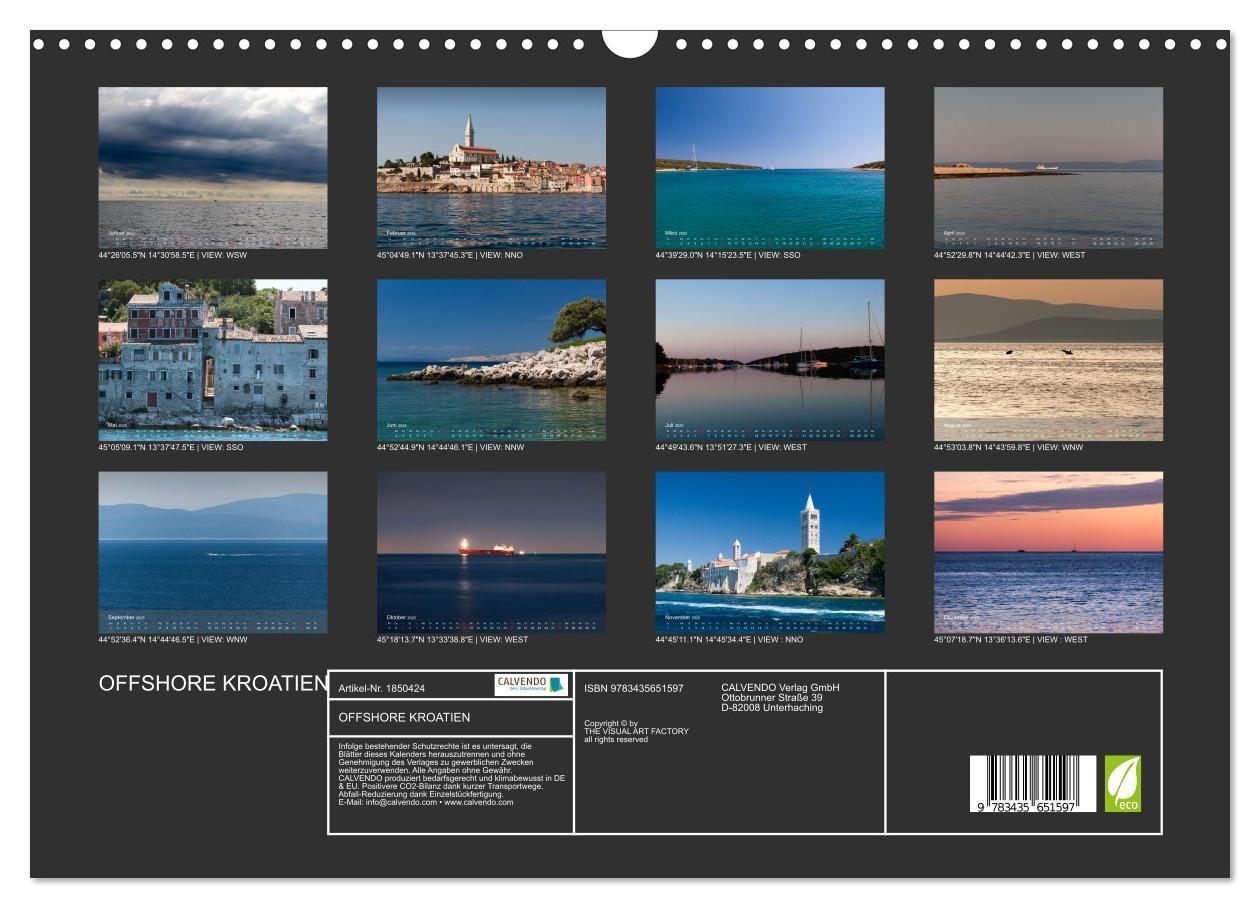 Bild: 9783435651597 | OFFSHORE KROATIEN (Wandkalender 2025 DIN A3 quer), CALVENDO...