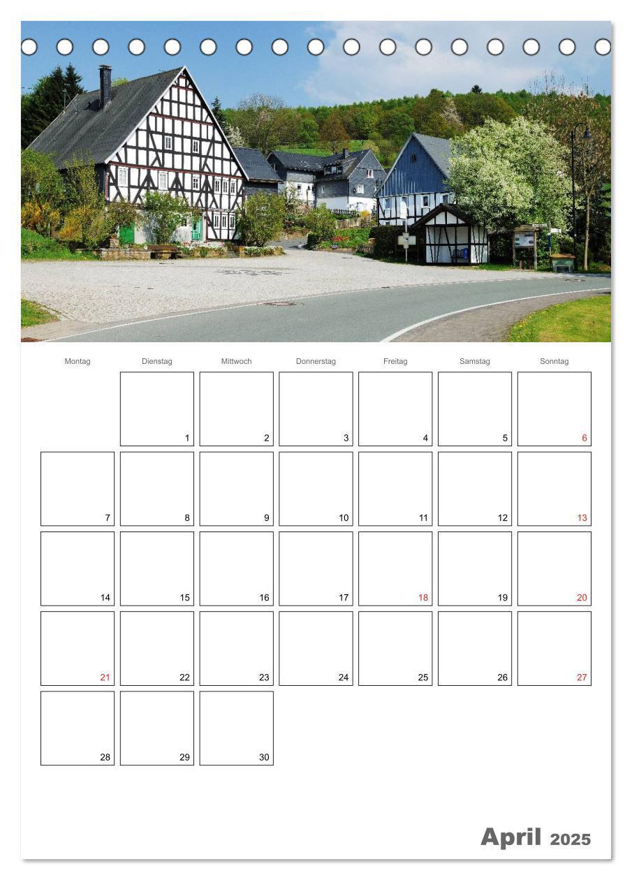 Bild: 9783457019146 | Das Siegerland (Tischkalender 2025 DIN A5 hoch), CALVENDO...