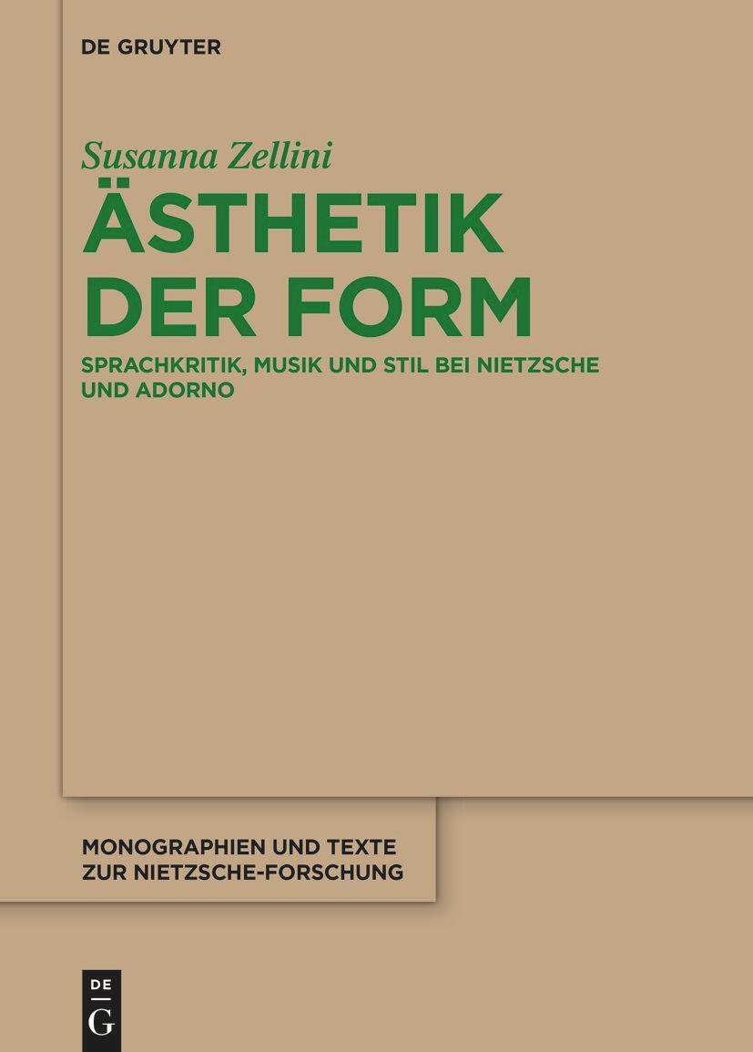 Cover: 9783111432786 | Ästhetik der Form | Susanna Zellini | Buch | XI | Deutsch | 2024