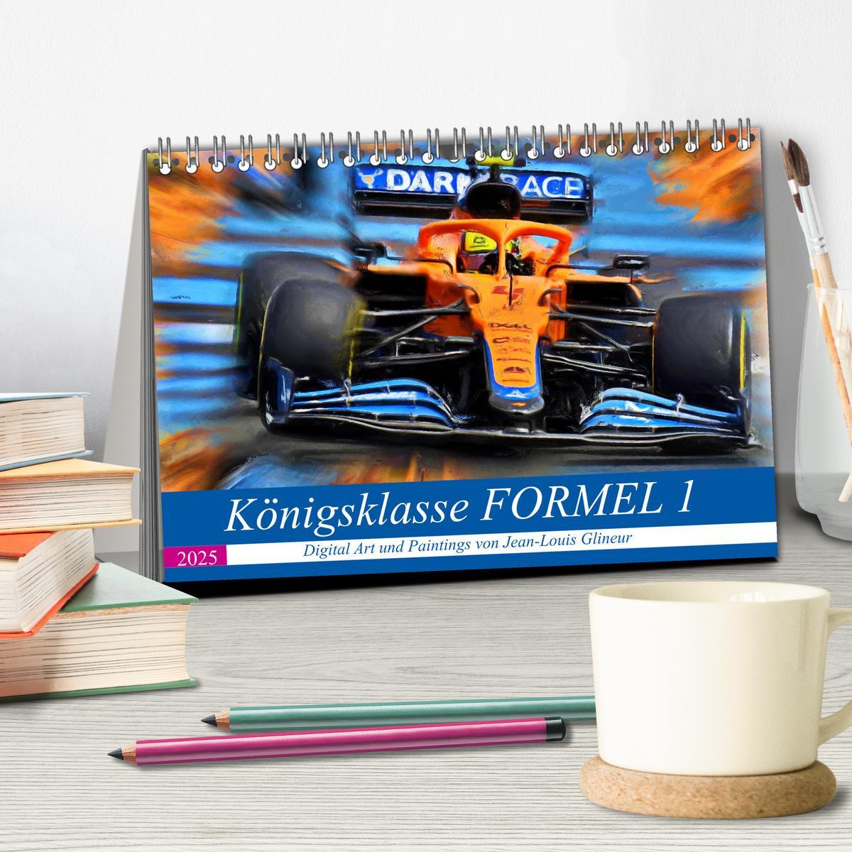 Bild: 9783435273874 | Königsklasse FORMEL 1 (Tischkalender 2025 DIN A5 quer), CALVENDO...