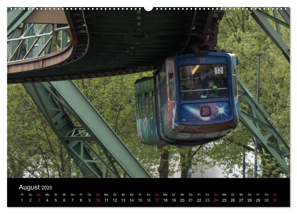 Bild: 9783435524938 | Die Wuppertaler Schwebebahn (hochwertiger Premium Wandkalender 2025...