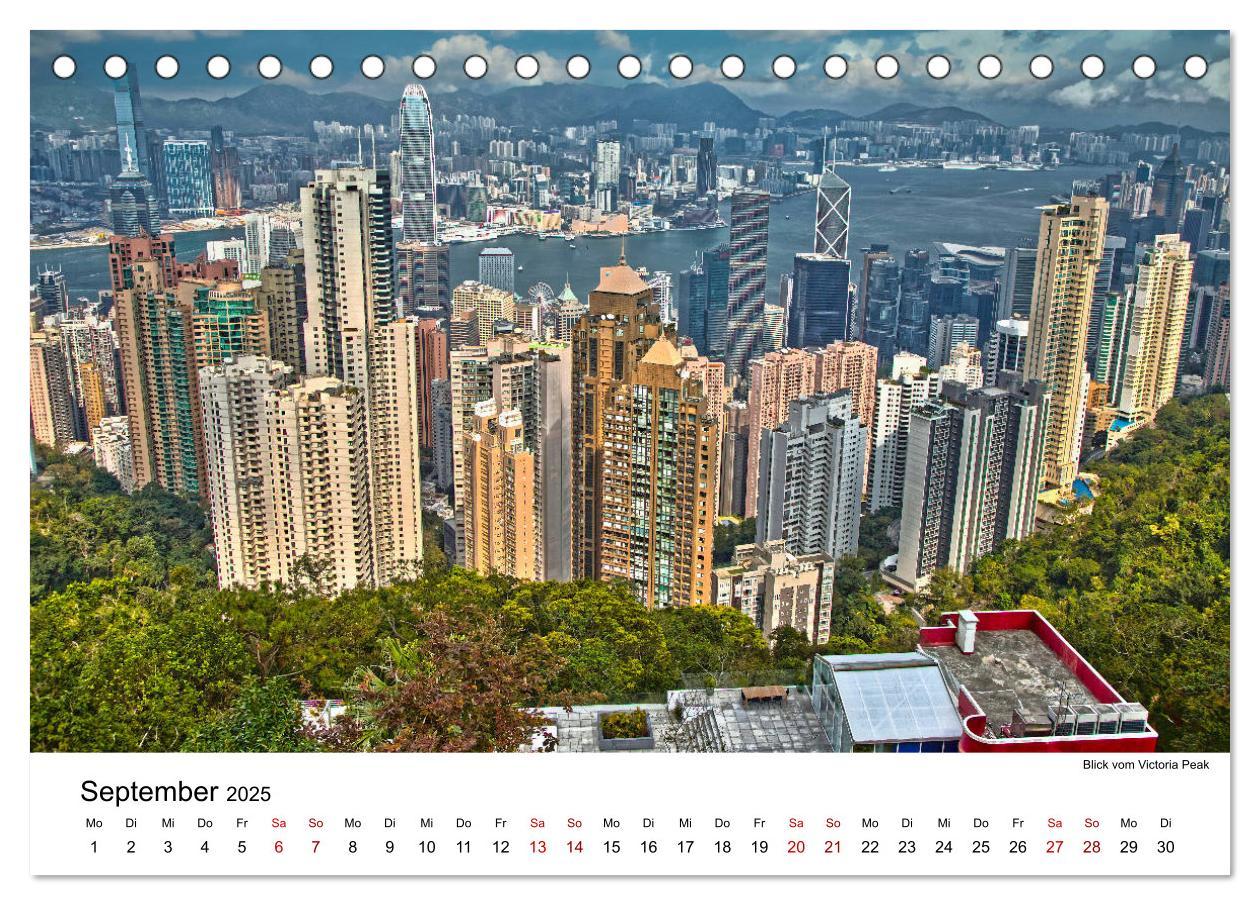 Bild: 9783435161447 | Megacity Hong Kong (Tischkalender 2025 DIN A5 quer), CALVENDO...