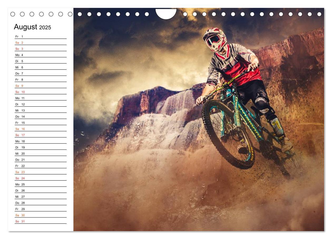 Bild: 9783435488247 | Mountainbike Trails (Wandkalender 2025 DIN A4 quer), CALVENDO...