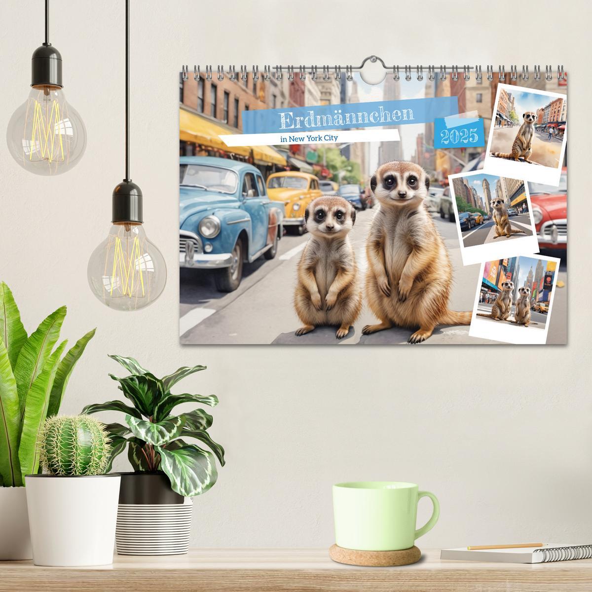 Bild: 9783383797880 | Erdmännchen in New York City (Wandkalender 2025 DIN A4 quer),...