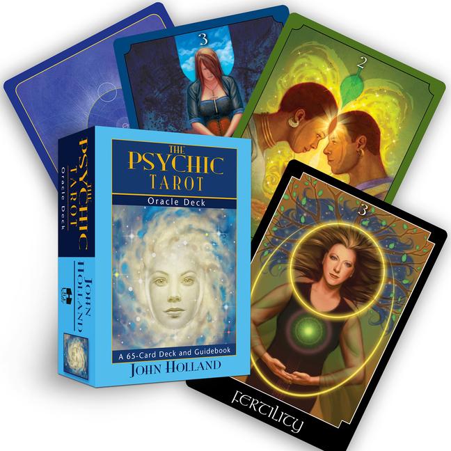 Cover: 9781401918668 | The Psychic Tarot Oracle Cards: A 65-Card Deck, Plus Booklet! | Box