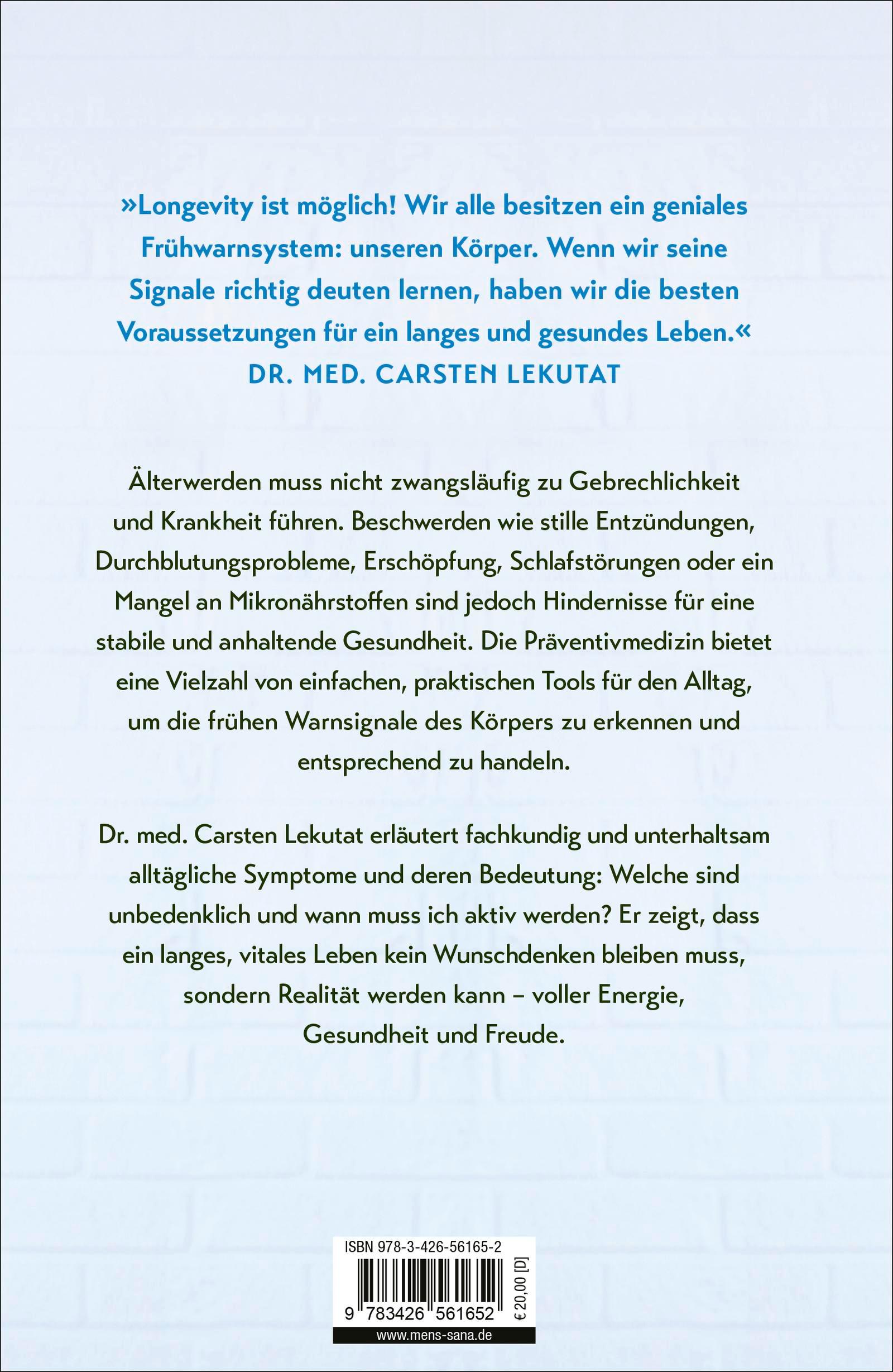 Rückseite: 9783426561652 | Der Vital-Code | Carsten Lekutat | Buch | 256 S. | Deutsch | 2025