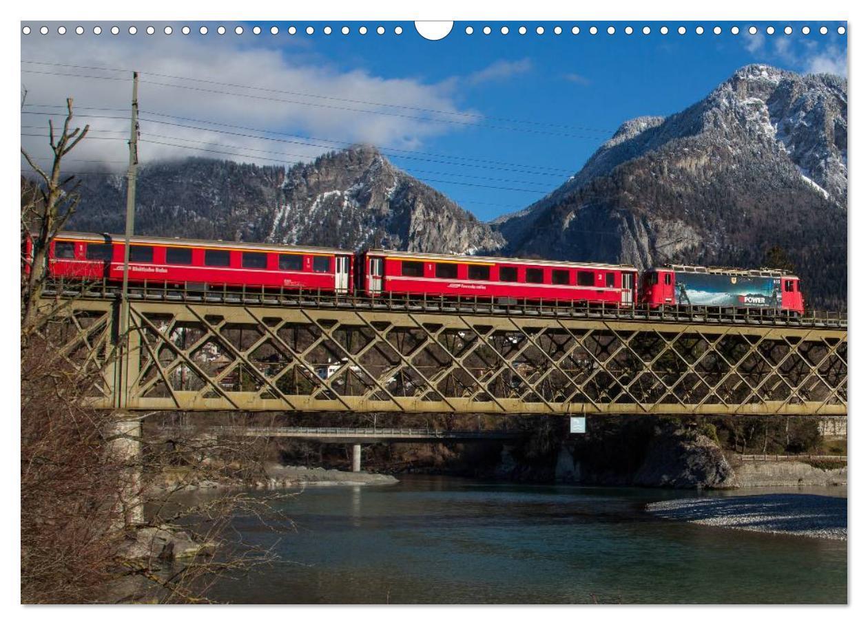 Bild: 9783435570645 | Rhätische Bahn 2025 (Wandkalender 2025 DIN A3 quer), CALVENDO...