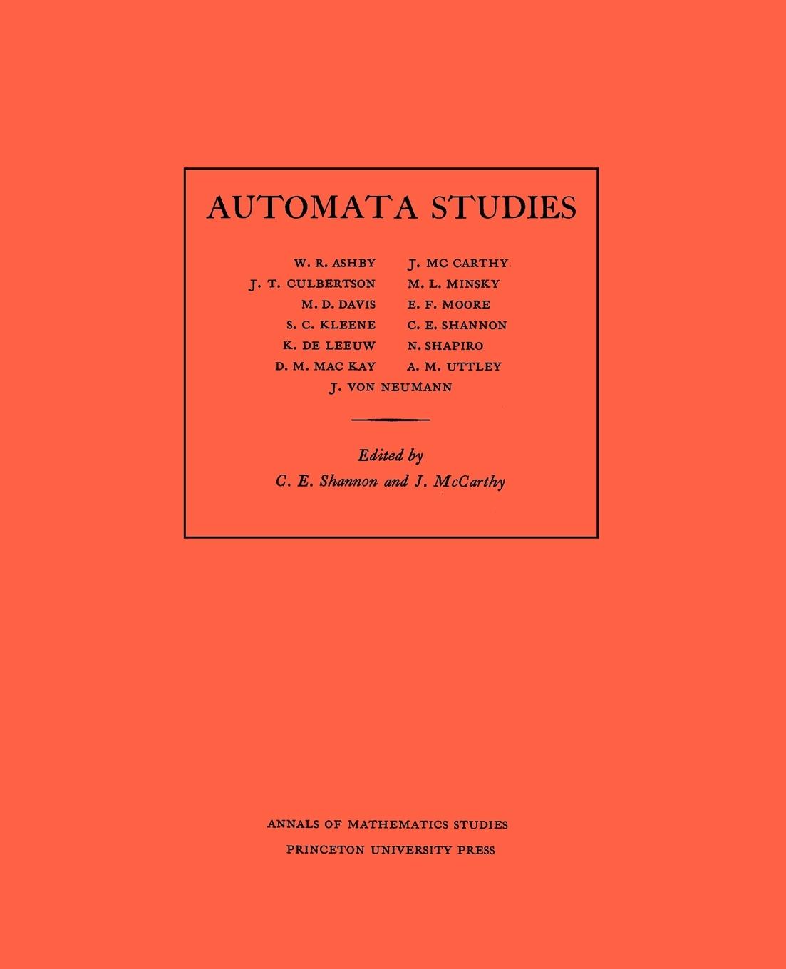 Cover: 9780691079165 | Automata Studies | C. E. Shannon (u. a.) | Taschenbuch | Englisch