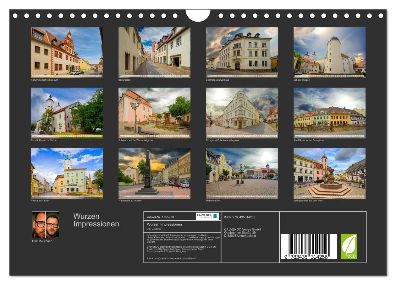 Bild: 9783435314256 | Wurzen Impressionen (Wandkalender 2025 DIN A4 quer), CALVENDO...