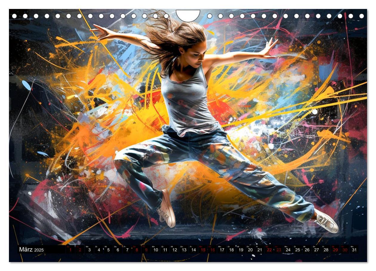 Bild: 9783383851858 | Color Dance Art (Wandkalender 2025 DIN A4 quer), CALVENDO...