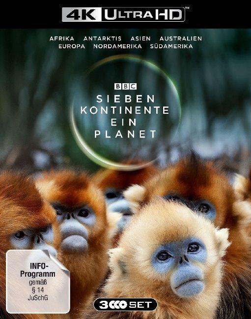 Cover: 4006448365974 | Sieben Kontinente - Ein Planet 4K, 3 UHD-Blu-ray | David Attenborough