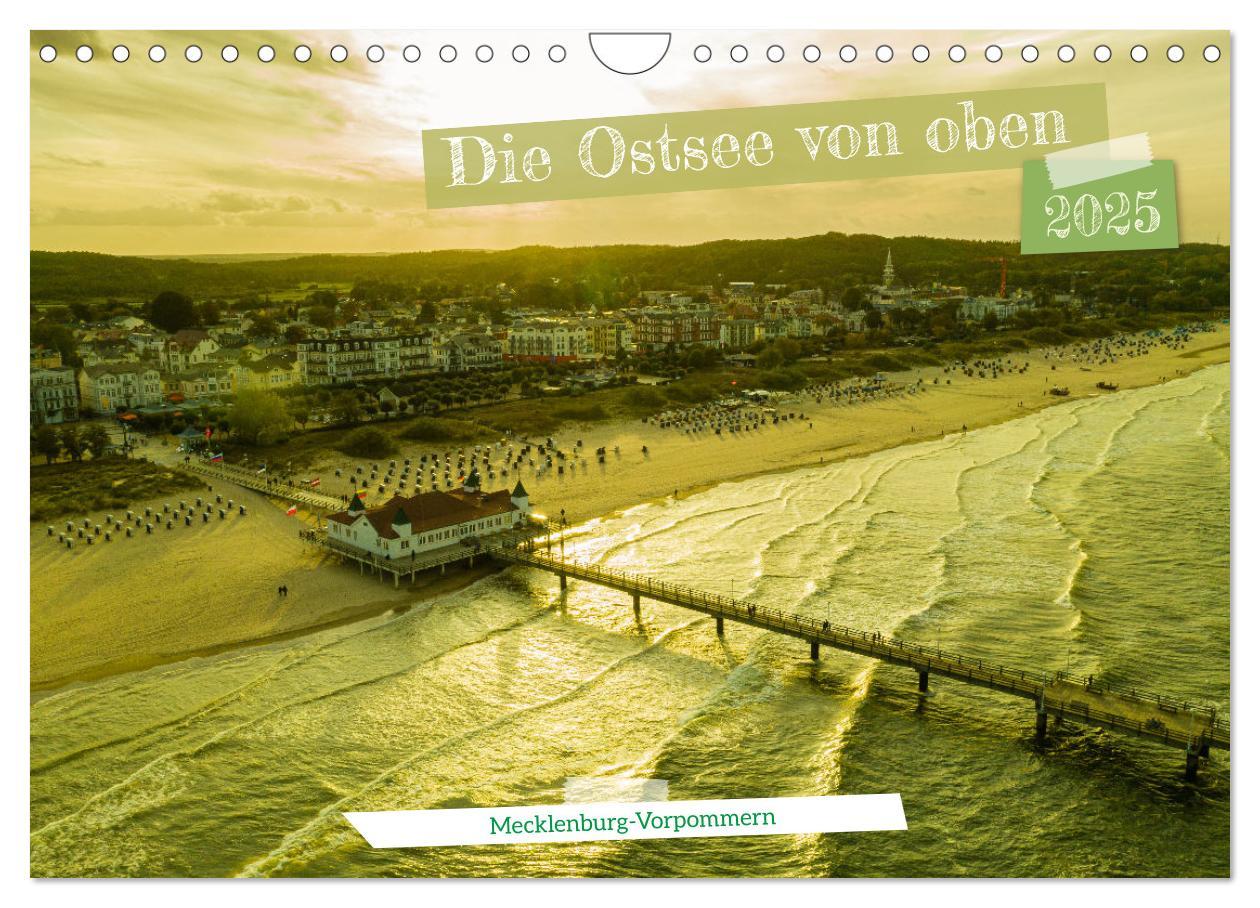 Cover: 9783383918254 | Die Ostsee von oben, Mecklenburg-Vorpommern (Wandkalender 2025 DIN...