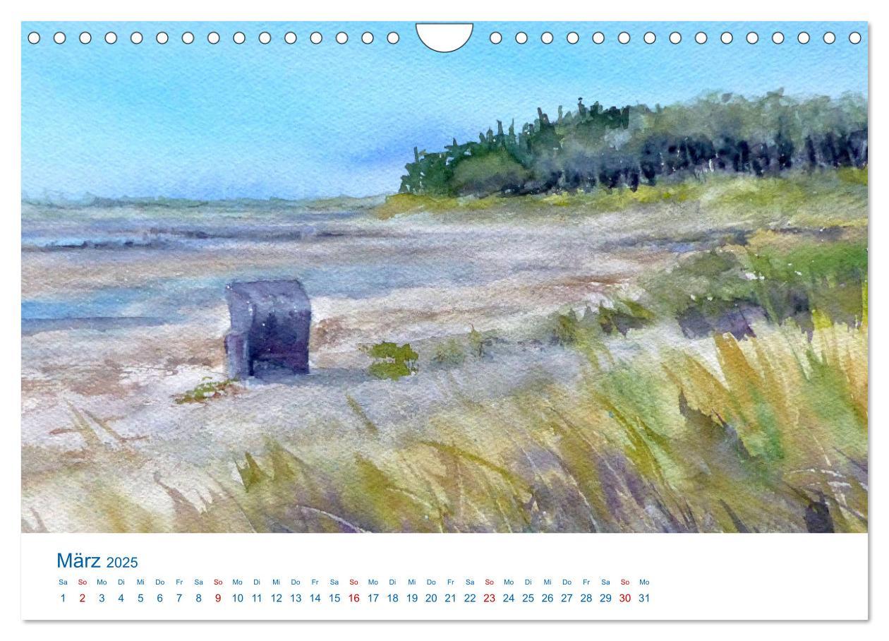 Bild: 9783457146620 | Föhr - Aquarelle (Wandkalender 2025 DIN A4 quer), CALVENDO...