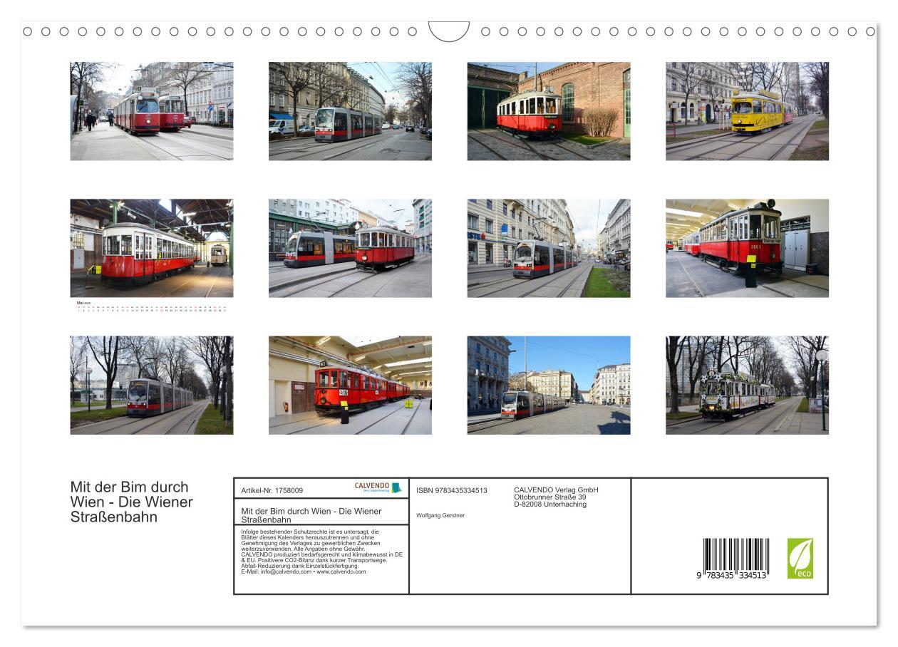 Bild: 9783435334513 | Mit der Bim durch Wien - Die Wiener Straßenbahn (Wandkalender 2025...