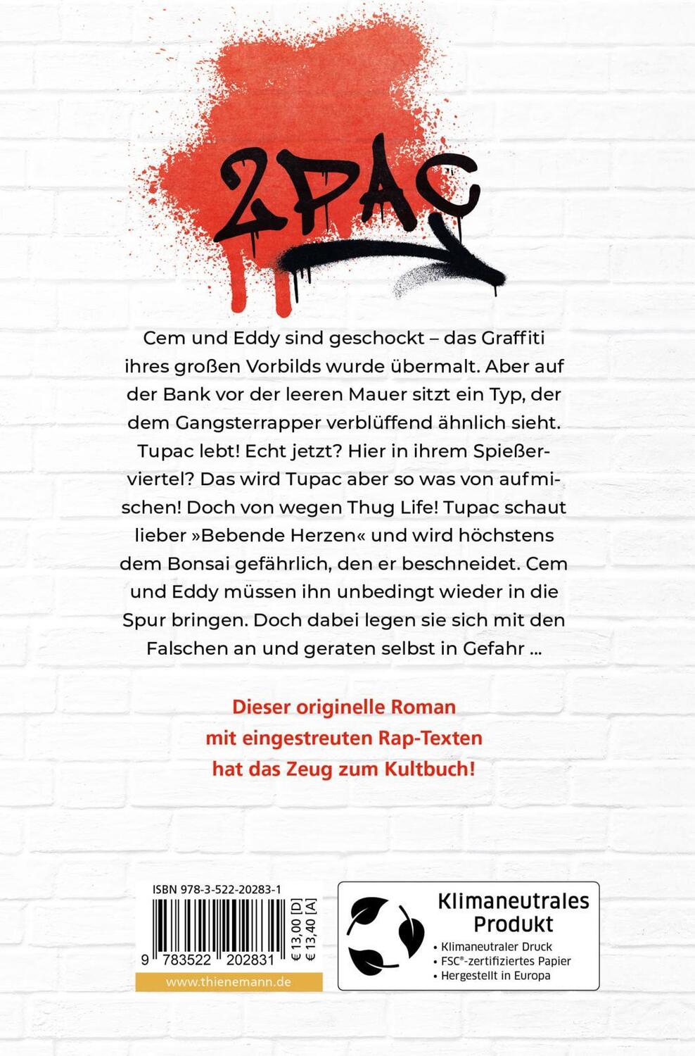 Rückseite: 9783522202831 | Tupac is back | Tobias Steinfeld | Taschenbuch | 272 S. | Deutsch