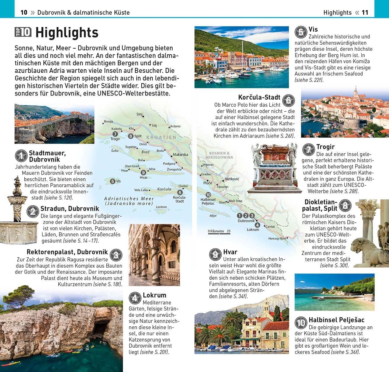 Bild: 9783734207259 | TOP10 Reiseführer Dubrovnik &amp; Dalmatinische Küste | Taschenbuch | 2023