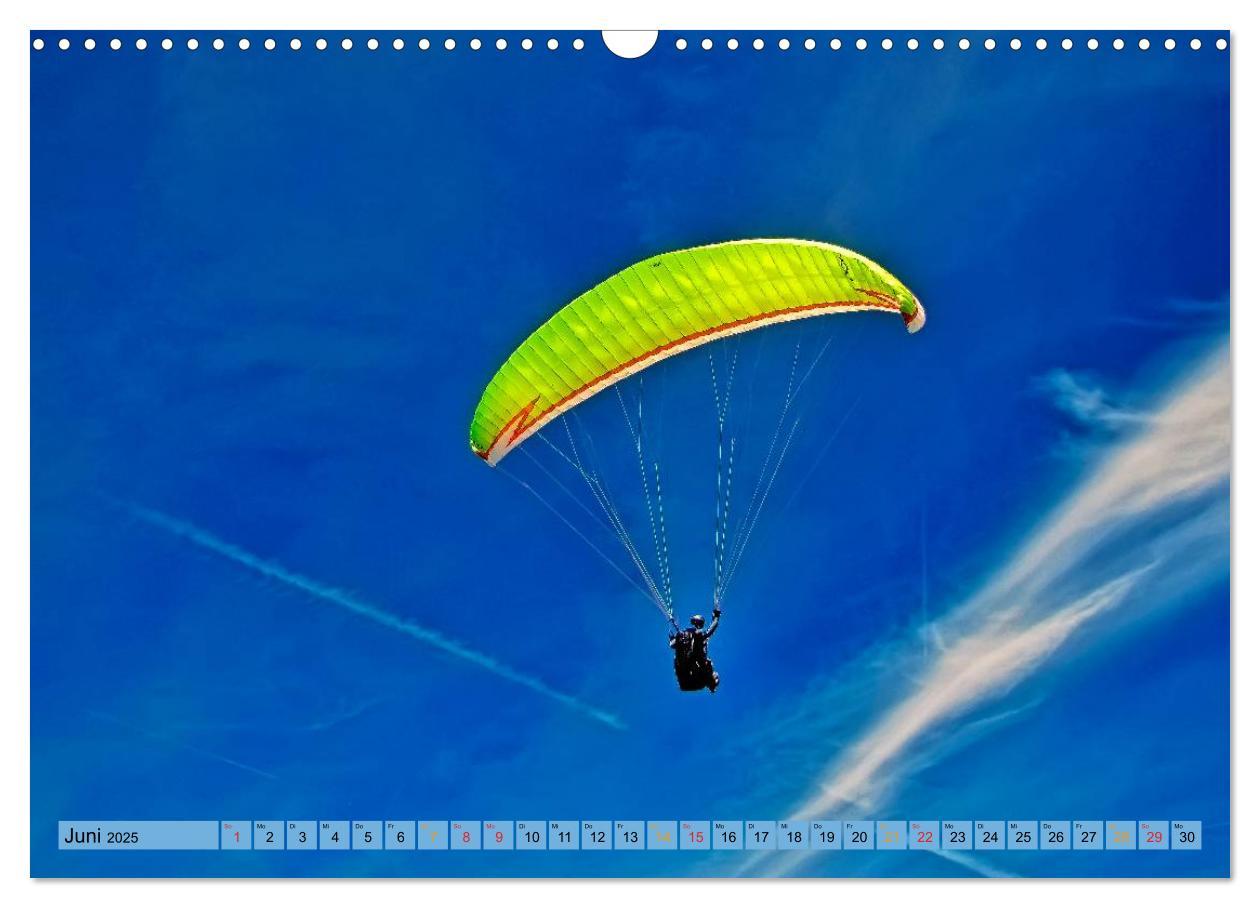 Bild: 9783435591367 | Frei sein - Paragliding (Wandkalender 2025 DIN A3 quer), CALVENDO...